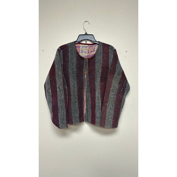 Vintage Jacket Made from Kantha - Reversible - Picture 7 of 10